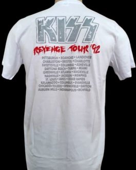 Camiseta Kiss Revenge tour Branca