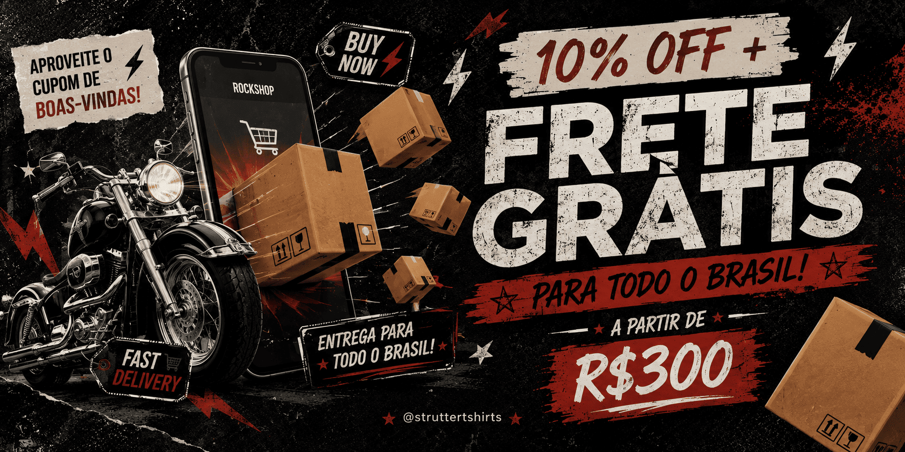 Frete gratis struttshirts